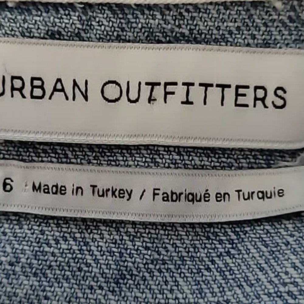 Urban Outfitters Denim Mini Dress Size 6 - Picture 4 of 6